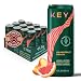 KEY Ketone Drink  Ketones for Energy  Focus Sugar Free  Low Caffeine from Green Tea with LTheanine No Crash or Jitters All Natural Lightly Carbonated Grapefruit Peach Pack of 12 - Image 2