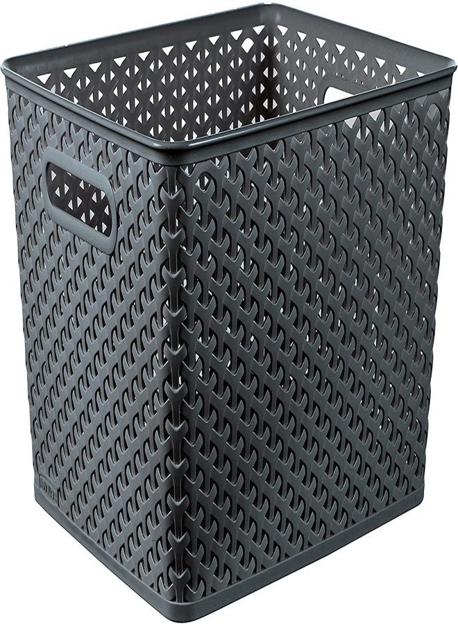 VISMII Plastic Storage Baskets-Small Pantry Organization & Storage Bins, Household Organizer for Laundry Room, Bathrooms, Bedrooms, Kitchen, Cabinets, Countertops, Under Sink or On Shelves-1pc, Multi. - Image 4