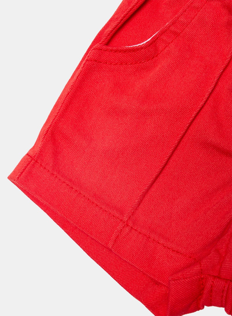 Panco Baby Girls Buttoned Shorts - Image 4