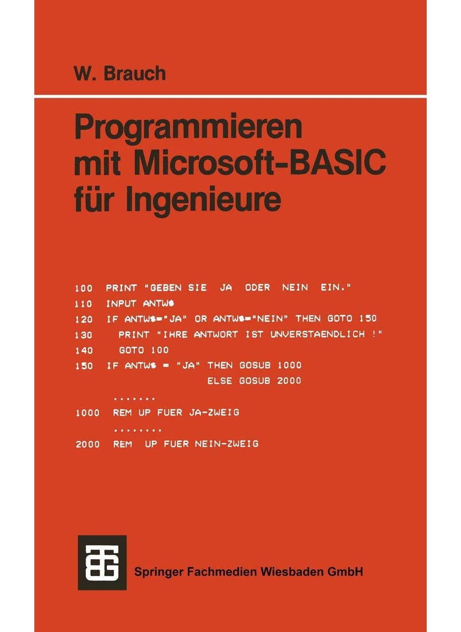Programmieren mit Microsoft-BASIC für Ingenieure 