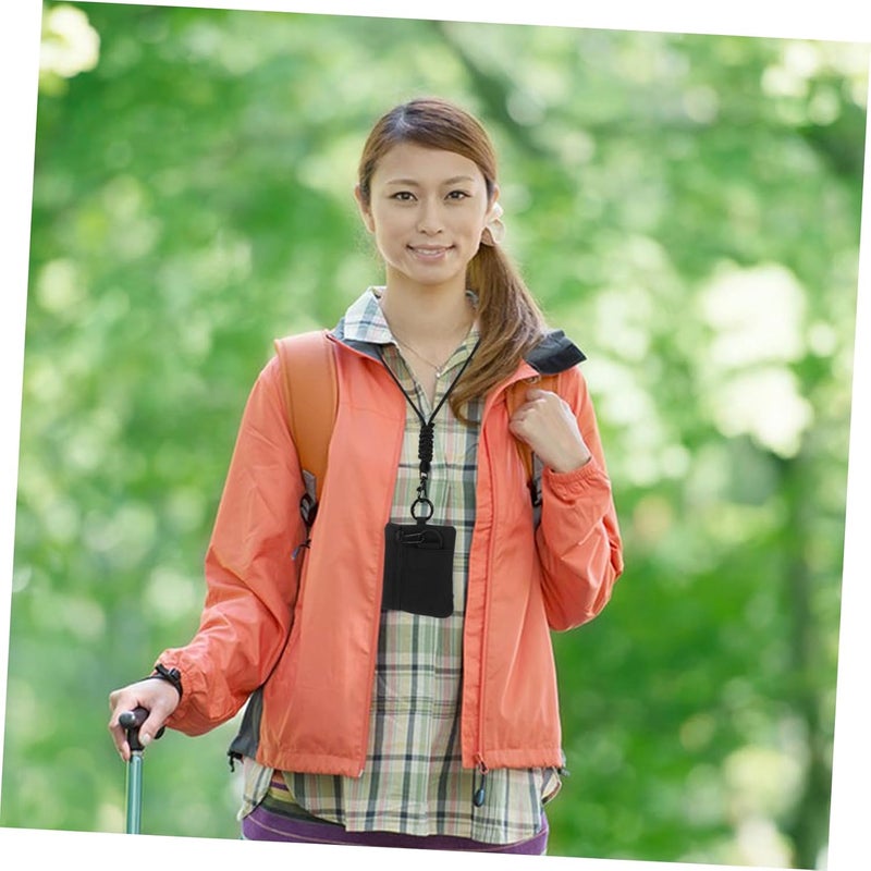 2pcs Multi-functional Outdoor Hanging Wallet Pouch for Coins Cards Small Accessories Compact Storage Bag for Travel Camping and Sports Activities - Image 5