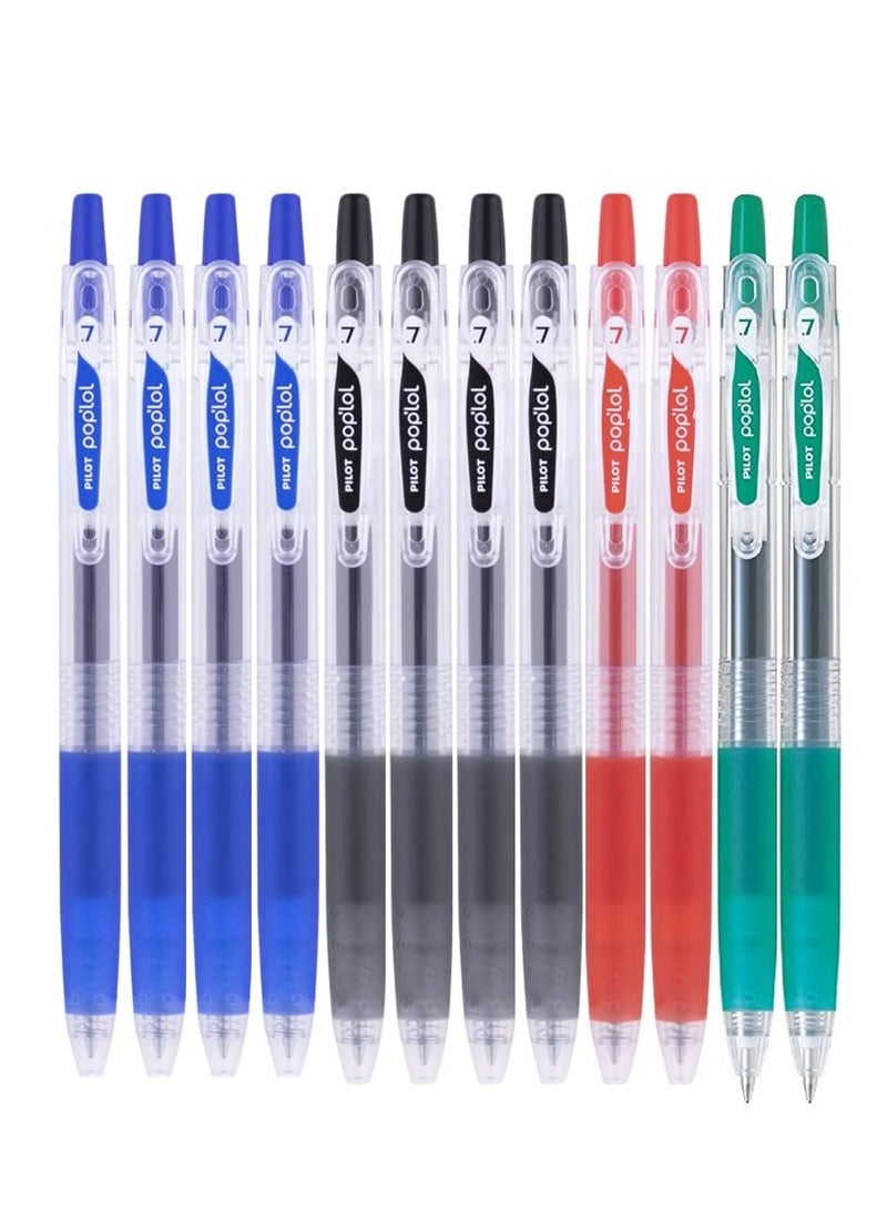 PILOT 12-Piece Gel Ink Roller Pen Multicolour - Image 1