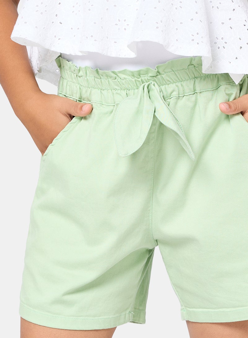 Panco Girls AMELIA Shorts with Bow Detail at Waist - Image 3