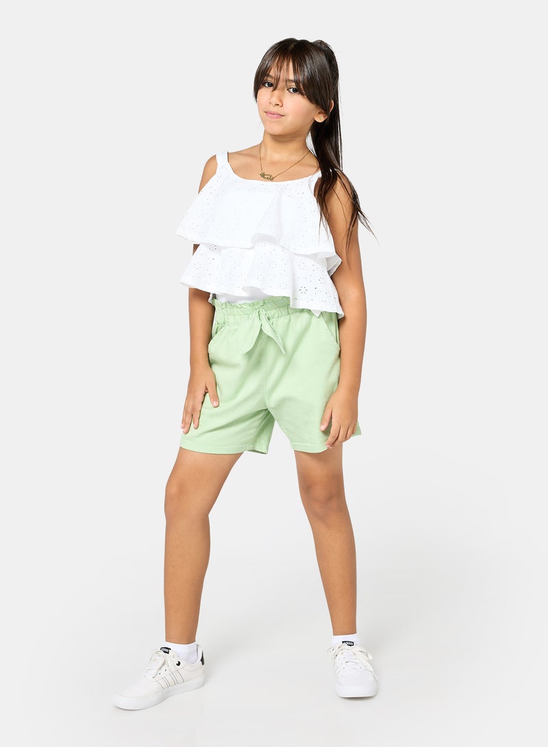 Panco Girls AMELIA Shorts with Bow Detail at Waist - Image 4