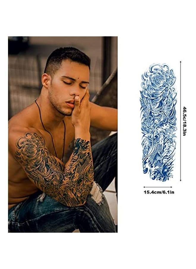 Generic - Realistic Japanese Full Arm Sleeve Tattoo for Men and Women, Waterproof & Long-Lasting Temporary Body Art Design, Ideal  Gift - Image 1