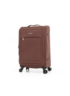 GIORDANO Softside Luggage Trolley Bag 3 Pieces Set,Coffee (S-20",M-24",L-28")  - Image 2