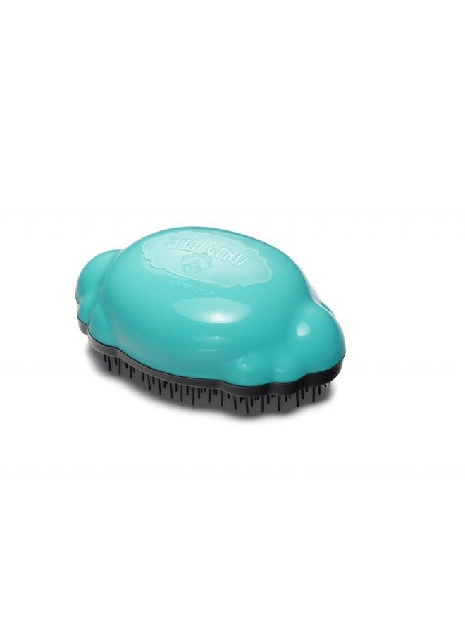 knot Genie Knot Genie Teeny Detangling Hair Brush for Kids | Perfect Detangling Brush for Curly Hair, Gently Separate Tangles, Leaves Hair Smooth and Shiny | The Pain Free Knot Detangler (Aquamarine) 