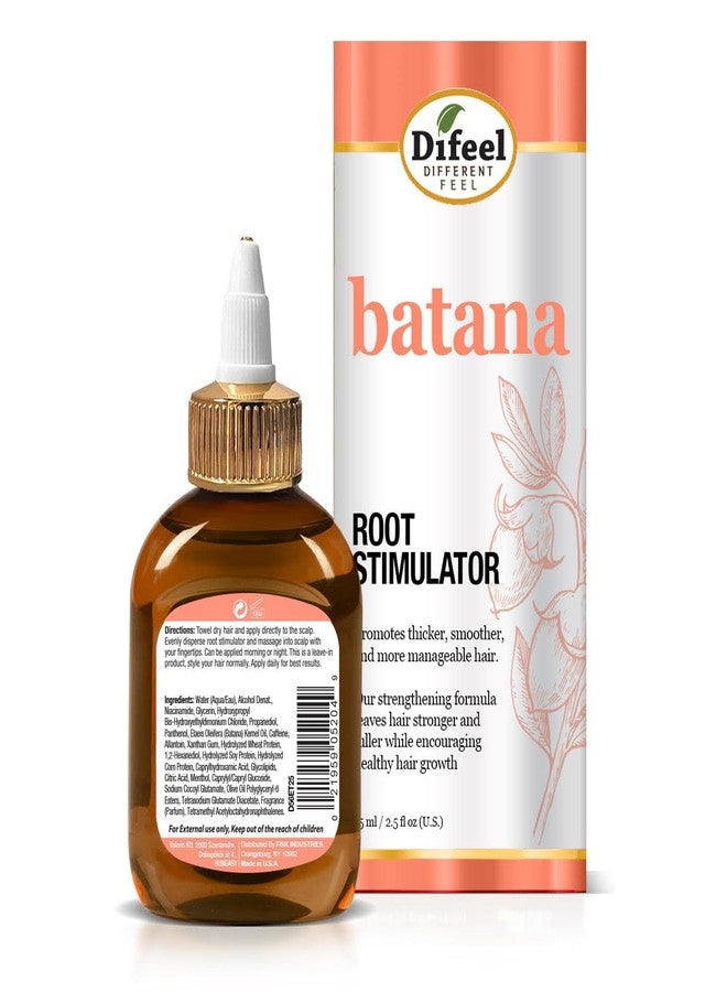 Difeel Batana Root Stimulator 2.5 oz. (Travel Size) - Batana Oil Hair Treatment, Revitalize & Nourish Hair - Image 2