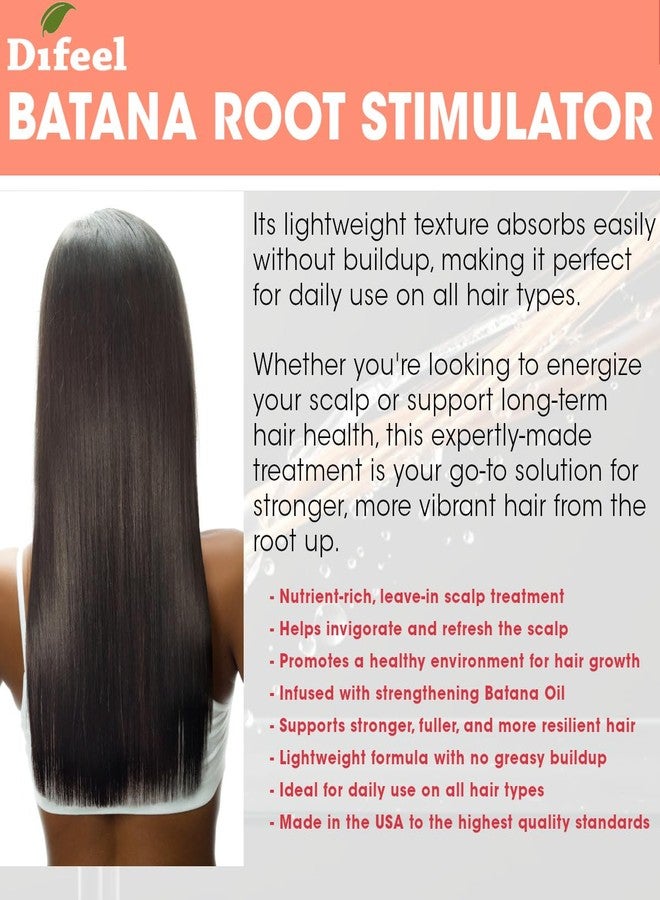Difeel Batana Root Stimulator 2.5 oz. (Travel Size) - Batana Oil Hair Treatment, Revitalize & Nourish Hair - Image 5