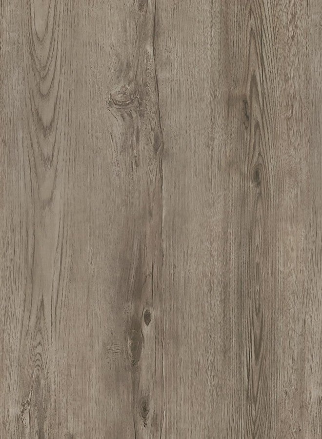 GloryTik 17.7"x118"Grey Brown Wood Contact Paper Peel and Stick Wallpaper Faux Wood Grain Removable Self Adhesive Wood Look Wallpaper Contact Paper for Countertops Cabinets Furniture Room Wall Decor - Image 1