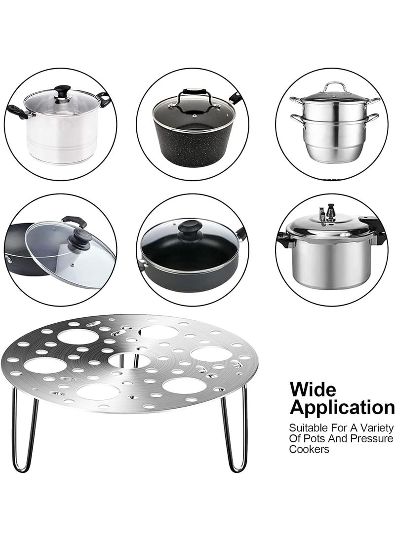 ShipFayda ShipFayda Stainless Steel Egg Steamer Rack Heatproof Stackable 7 Holes Stand Egg Box Kitchen Multipurpose Trivet Insert for Pot Accessories and Pressure Cooker Pans steam boiling Pack of 1  - Image 5