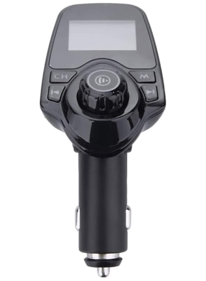 eTECH Upgraded Bluetooth FM Transmitter, T11 Hands-Free Car Kit with USB Charger, Multi-Music Play Modes, 1.44 Inch Screen, and MP3 Player – For All Smartphones - Image 2