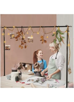 GGEROU Over Table Rod Stand Party Decorations,Table Arch Stand,Adjustable over the Table Rod Stand,Balloon Arch Bracket,Table Backdrop Stand,for Wedding Birthday Party Decorations, Black  - Image 3