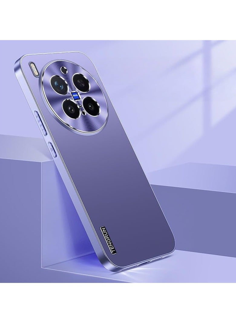 general Luxury Matte Protective Case, Compatible with Vivo X300 Pro Full-coverage metal brushed back panel Full-wrap silicone protective sleeve with drop protection