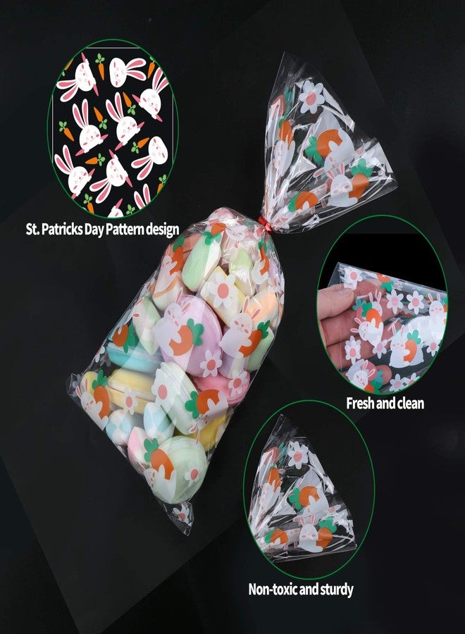 STEFORD Easter Clear Cellophane Bags,120PCS Clear Candy Cookie Treat Bags for Easter Supplies - Image 3