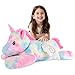 SuzziPals Giant Rainbow Unicorn Stuffed Animal 30 Jumbo Soft Big Stuffed Animals Giant Plush Toys Hugging Pillow for Stress Relief Sleep Aid Huge Cuddly Cute Plushies Unicorn Gifts for Kid Adult - Image 2