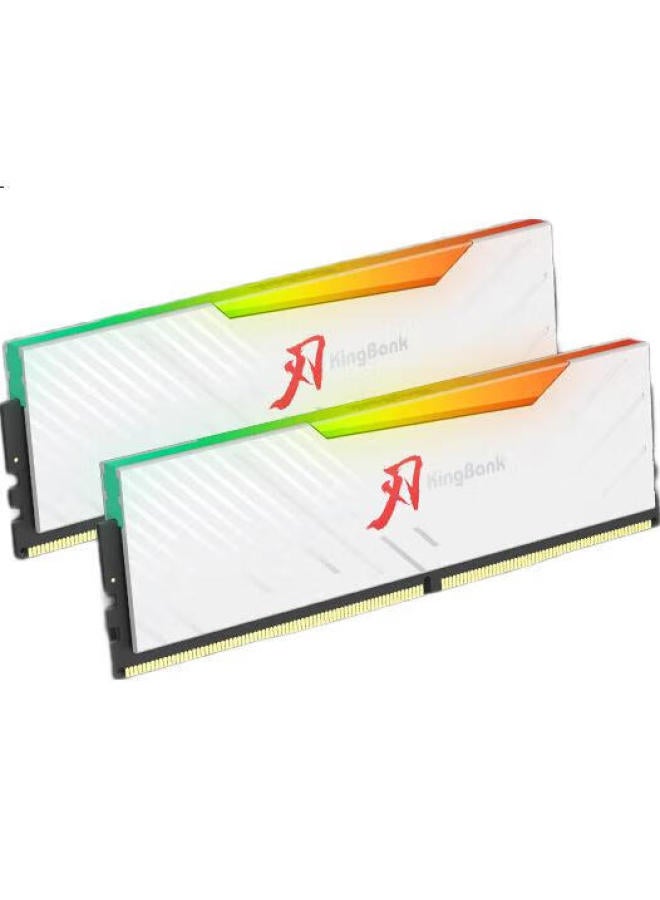 KINGBANK Kingbank 48Gb (24Gbx2) Kit Ddr5 6800 Desktop Memory Module Hynix M-Die Chips White Blade Rgb Light Bar C32 Deepseek Hardware - Image 2