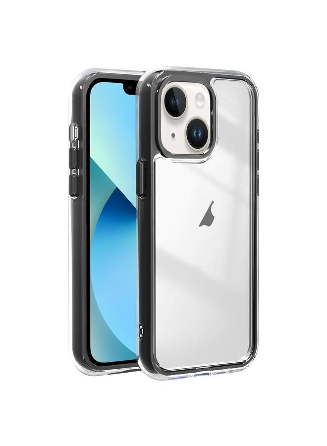 S-TOP Case For iPhone 13 Acrylic Hybrid TPU 3-in-1 Airbag Shockproof Phone Case - Image 1