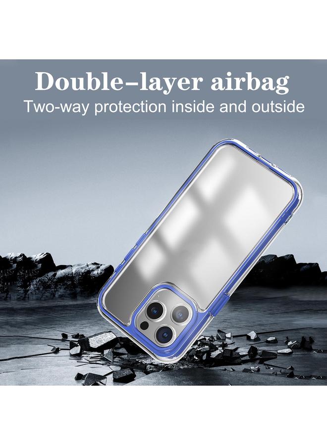 S-TOP Case For iPhone 13 Acrylic Hybrid TPU 3-in-1 Airbag Shockproof Phone Case - Image 4