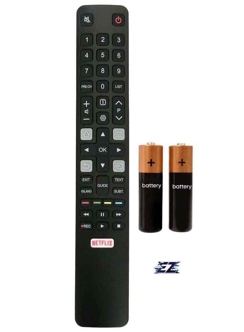 ELTRAZONE New RC802N Remote Control for TCL TV - Compatible with 32S6000S, 40S6000FS, 43S6000FS, 49S6000FS & More - Includes Battery - Image 1