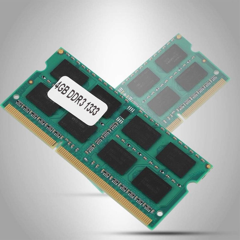 ذاكرة وصول عشوائي DDR3 سعة 4 جيجابايت بتردد 1333 ميجاهرتز لأجهزة الكمبيوتر المحمولة، وحدة DDR3 RAM لأجهزة الكمبيوتر المحمولة، وحدة PC3-10600 ذات 204 سنًا مع دعم التشغيل الفوري، نقل بيانات عالي السرعة للألعاب وتعدد المهام - Image 3