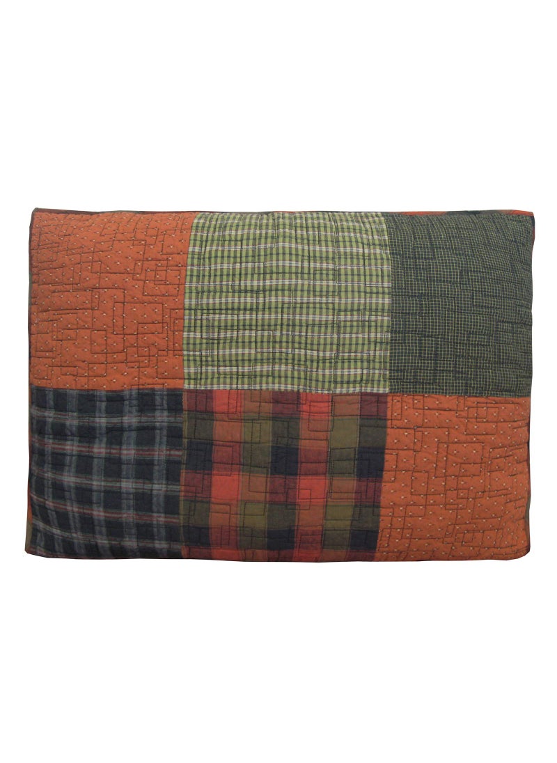 Donna Sharp Donna Sharp Pillow Sham  Woodland Square Lodge Decorative Pillow Cover with Patchwork Pattern  Standard 