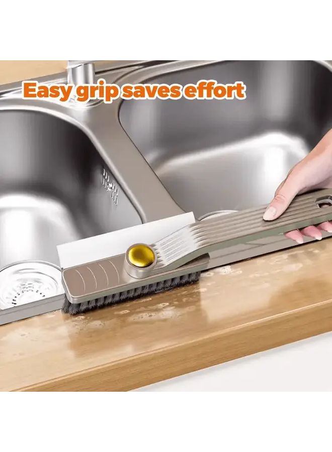 Purple 360 Rotating Hard Bristle Tile Cleaning Brush Ergonomic Reusable Multisurface - Image 5