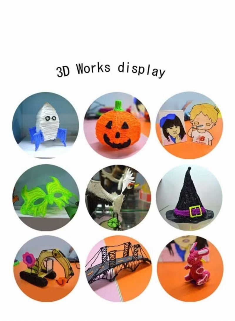 TIGER 3D Pen for Kids Filament Refills, PLA 1.75mm Filament for 3D Pens & Printers - Eco-Friendly Materials, 20 Vibrant Colors (16 Feet Each, Total 320 Feet), Safe, Non-Toxic, Perfect for Creative Projects, Educational Crafts, and Fun Art Activities for Kids & Adults  - Image 5