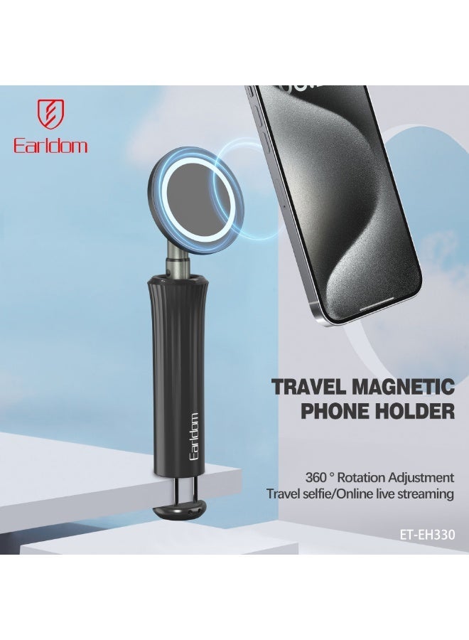 Earldom Holder ET-EH330 Adjustable Tripod Magnetic Phone Holder – Black - Image 2