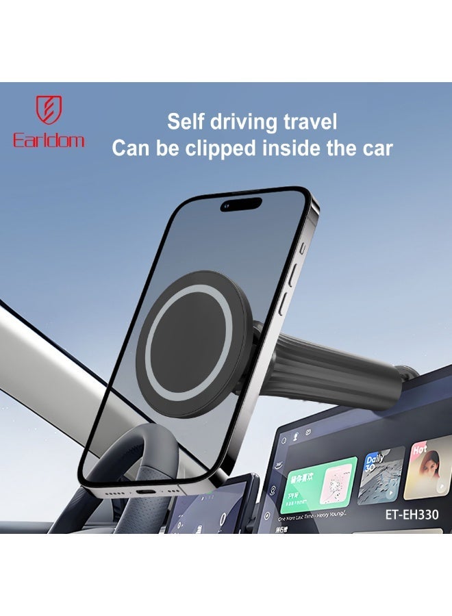 Earldom Holder ET-EH330 Adjustable Tripod Magnetic Phone Holder – Black - Image 4