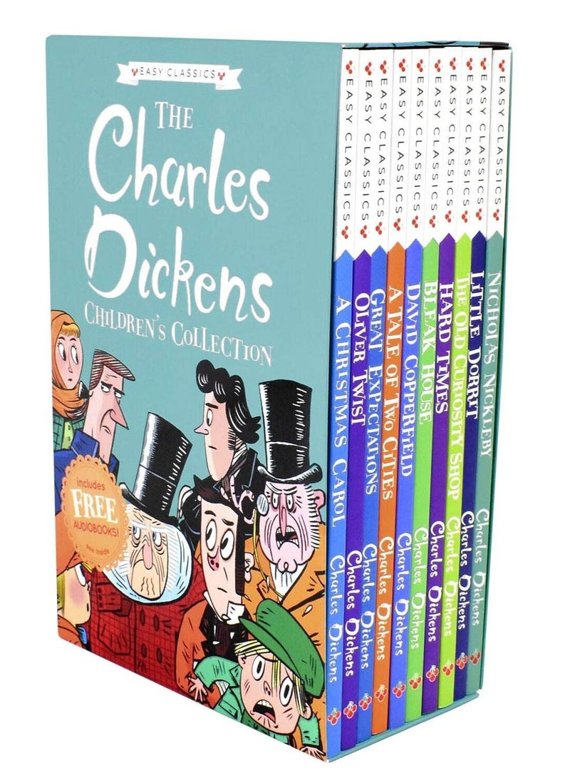The Charles Dickens Children's Collection (Easy Classics) 10 Book Box Set (A Christmas Carol, Oliver Twist ... A Tale of Two Cities, Great Expectations) - Image 1