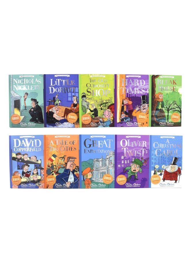 The Charles Dickens Children's Collection (Easy Classics) 10 Book Box Set (A Christmas Carol, Oliver Twist ... A Tale of Two Cities, Great Expectations) - Image 2