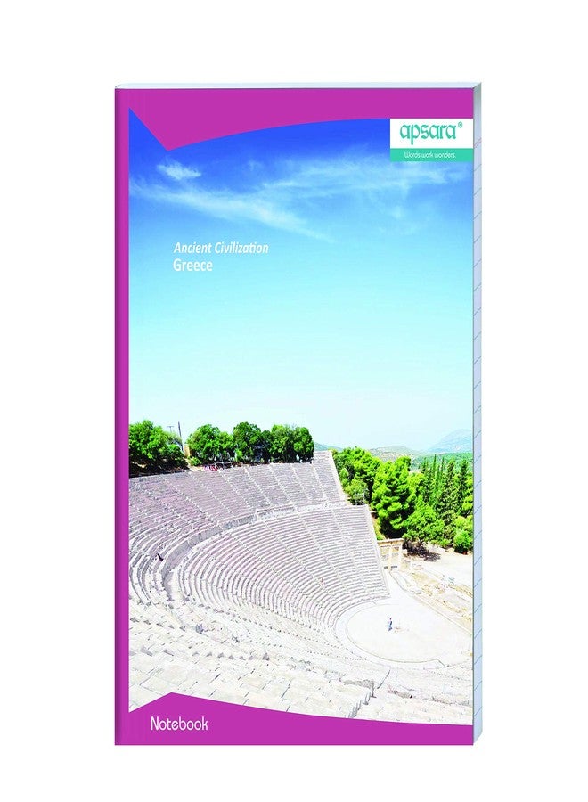 Apsara A4 Long Book Single Line 140 Pages - Pack of 6 - Image 1