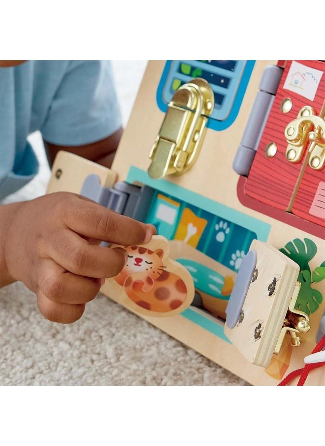 Hape Hape Lock & Learn Playboard with Lights  - Image 3