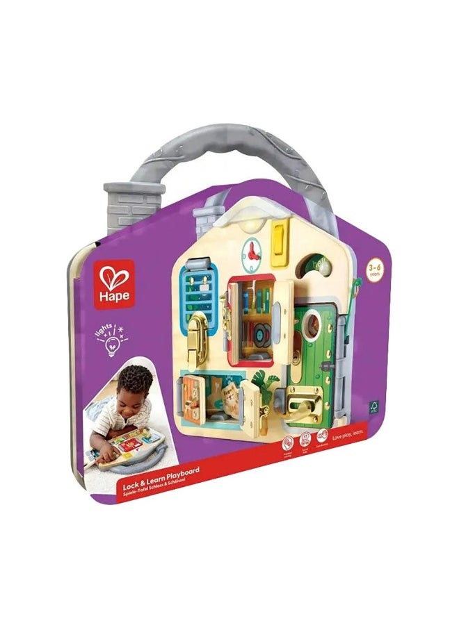 Hape Hape Lock & Learn Playboard with Lights  - Image 1