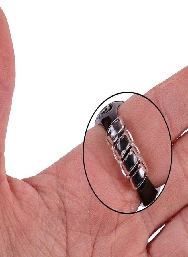 DREWTA 8 Pcs Ring Size Adjuster for Loose Rings - 4 Sizes Ring Sizer Ring Tightener Resizer Fit Spiral Silicone Tightener Set(8 Pcs, 2 Colours) - Image 4