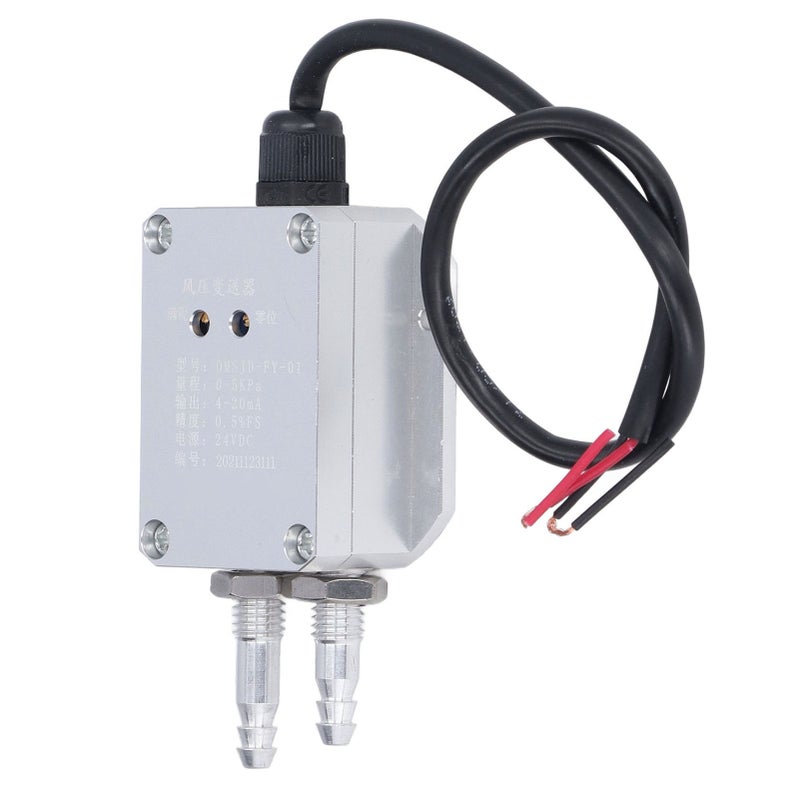 Wind Pressure Transmitter Differential Transducer Sensor 05Kpa 420mA DC24V OMSJDFY01 - Image 4