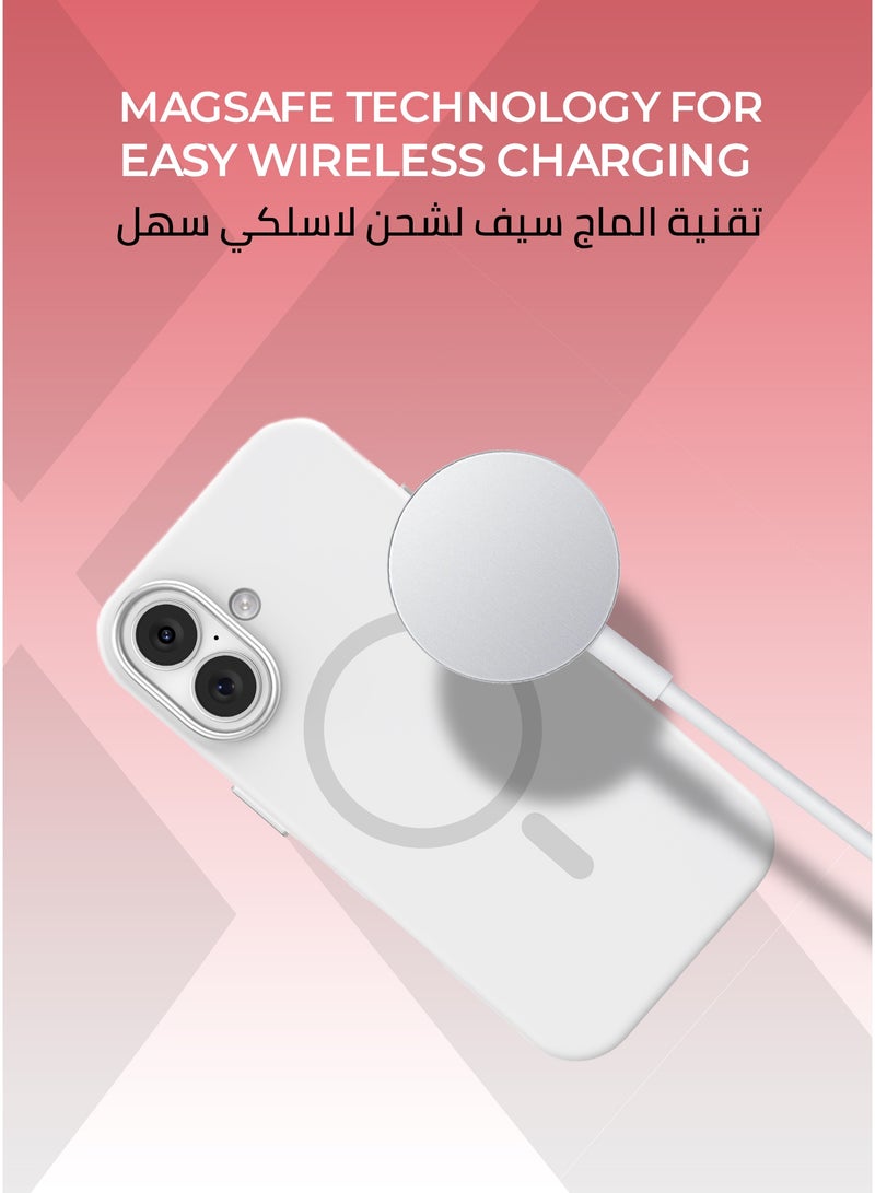 Xonda Pure iPhone 17 MagSafe Case Light Gray - Microfiber lining for scratch protection, raised metal camera bezel for lens protection, Liquid Silicone Material with Anti-Fingerprint Coating, MagSafe compatible - Image 5