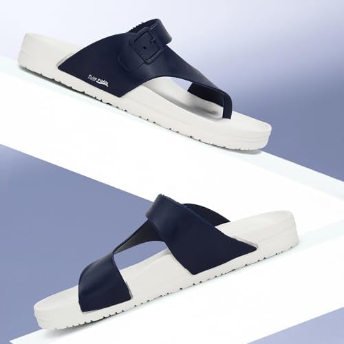 PARAGON EVK3405G Slippers for Men | Comfortable, Lightweight, Durable Flip Flops with Rubberised EVA Sole | Easy Washable Slip Ons | Ideal for Everyday Use White - Image 3