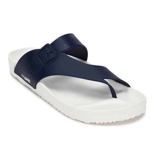 PARAGON EVK3405G Slippers for Men | Comfortable, Lightweight, Durable Flip Flops with Rubberised EVA Sole | Easy Washable Slip Ons | Ideal for Everyday Use White - Image 1