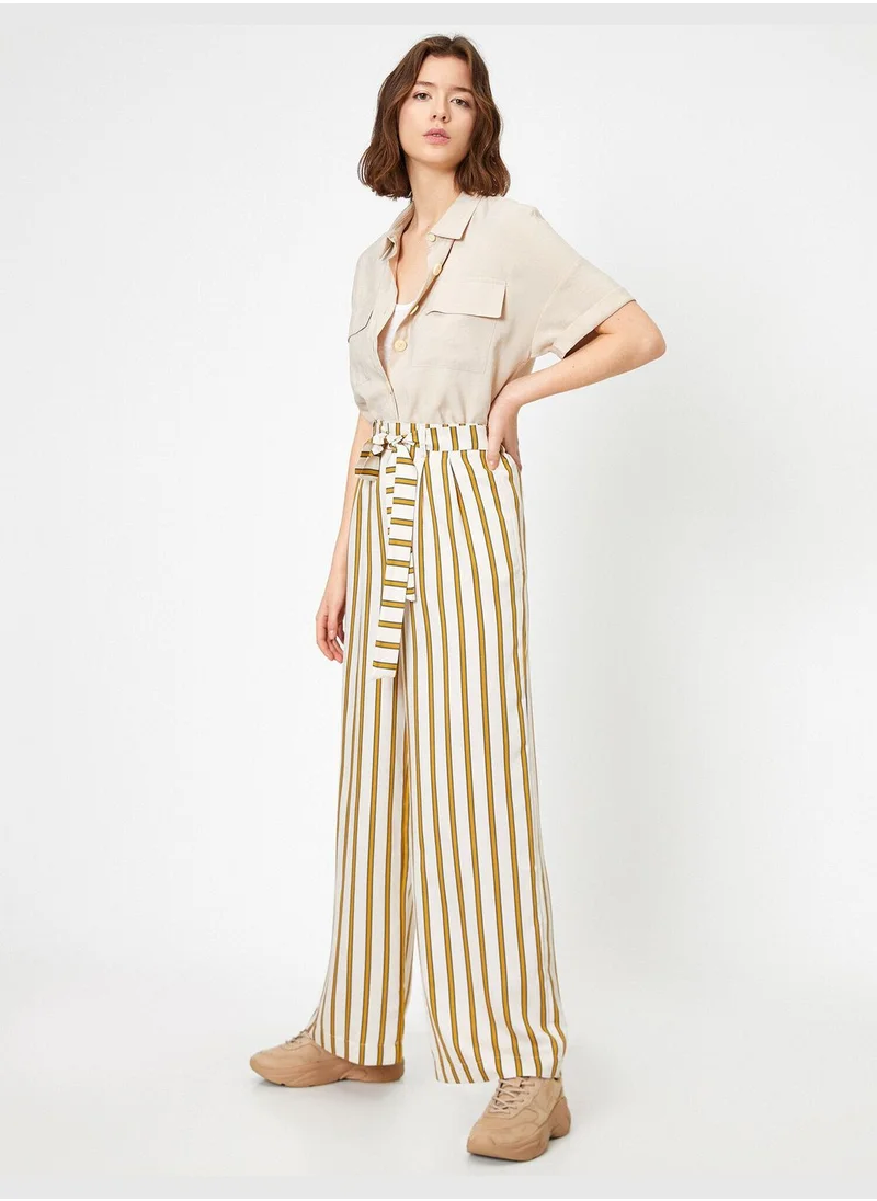 KOTON Striped Trousers