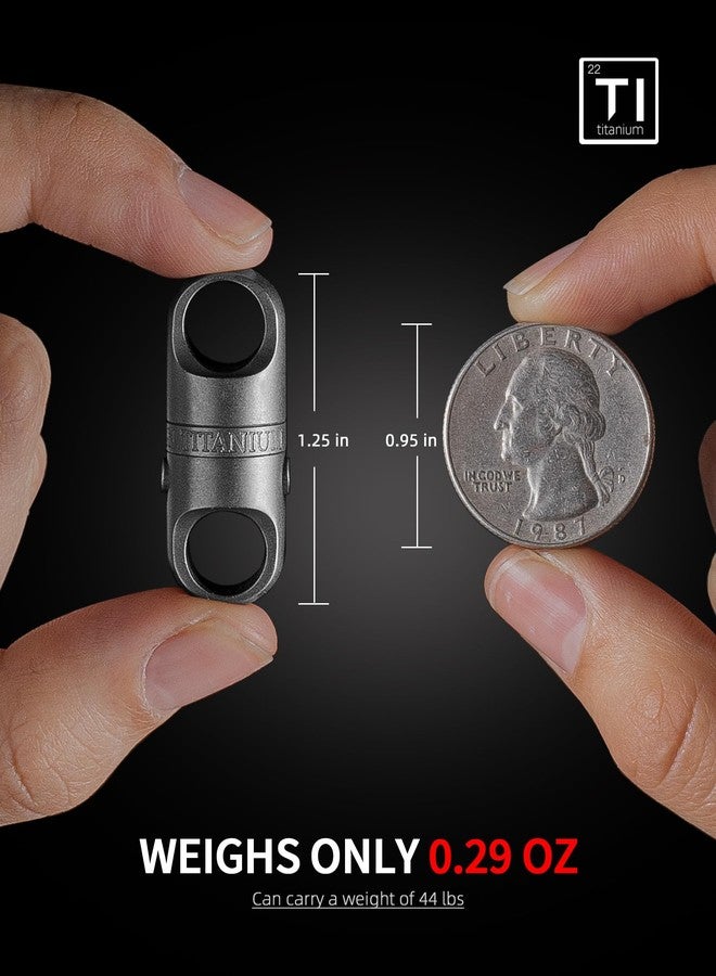 FEGVE Quick Release Keychain, Titanium Detachable Magnetic Key Holder with 2/3inch D Ring for Car Key Fob,Safely Lock System (Matte+D Ring) - Image 3