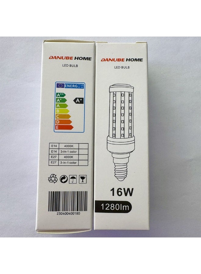 DANUBE HOME Danube Home Freesia 16 Watt - E27 LED Light Bulb For Chandeliers, Wall Lights | 3 in 1 Color Changeable Lights | Aluminum Base With Glass, Gold Finish |16W, AC 85-265Volt Bulb (1 Year Warranty)  - Image 5