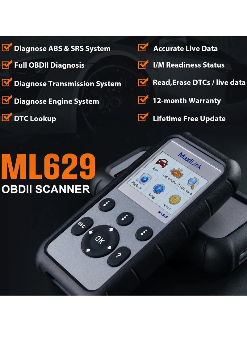أوتل أداة فحص OBD2 ML629 لكشف القنوات - Image 4