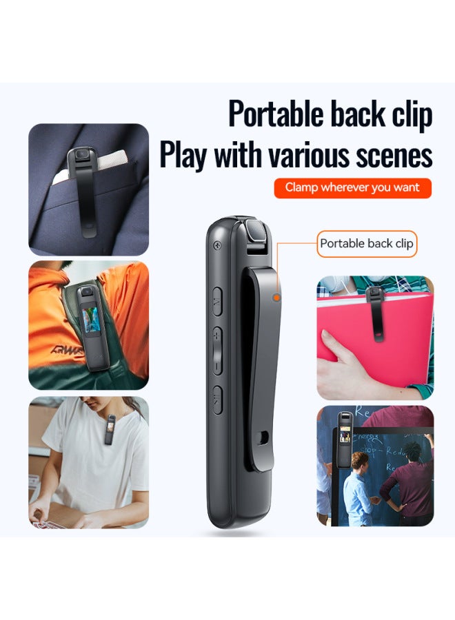 Manufacturers V22 Night Vision Learning Recorder Mp3ai Intelligent Professional HD Noise Reduction 1080 Video Recorder-Color:Cross-border-neutral English-Capacity:64GB - Image 3