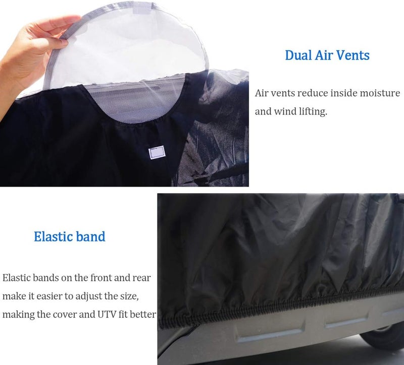 Coverify Heavy Duty UTV Cover - 420D Oxford Fabric, All Weather Protection for Side by Side UTVs - Image 4