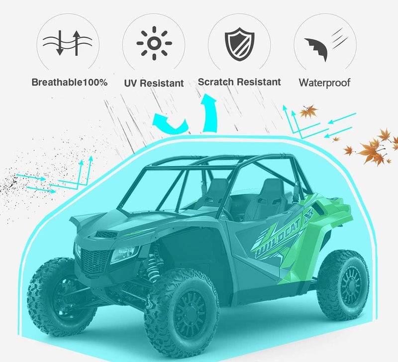 Coverify Heavy Duty UTV Cover - 420D Oxford Fabric, All Weather Protection for Side by Side UTVs - Image 2