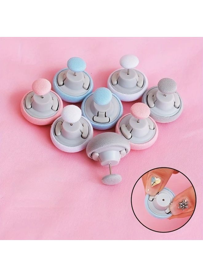 16 Pcs Mushroom Shaped Bedding Fixers Gray Detachable Non Slip Safety Clips Suitable For Quilts Sheets Curtains Blankets Reusable Invisible Locking Clips One Click Unlock Safe Comfortable - Image 2