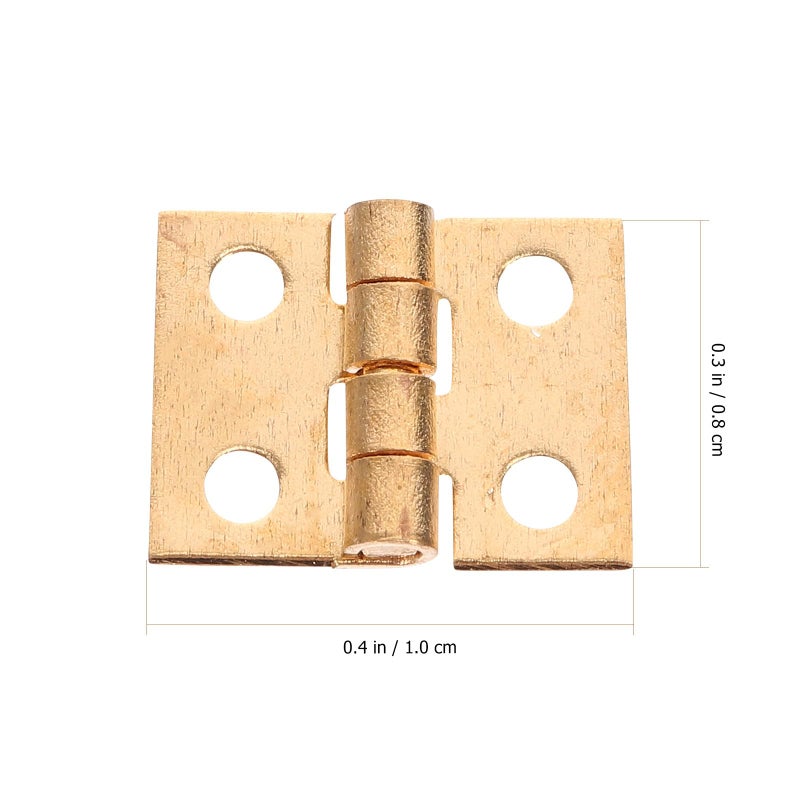 Antique Copper Jewelry Case Hinges 20pcs with Screws for DIY Furniture and Cabinet Door - Image 3