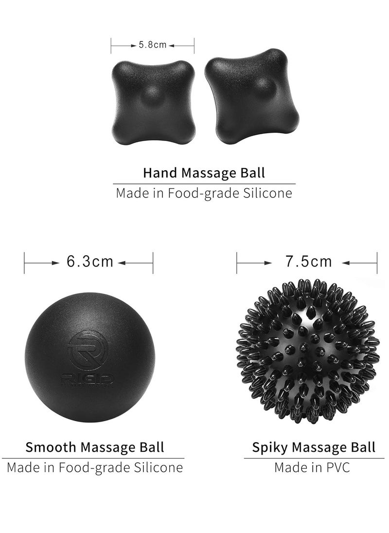 RIGID FITNESS - Set of 4 Acupuncture Ball Massage Set Ball Triggers Point Release Deep Tissue Massager For Muscles - Image 1